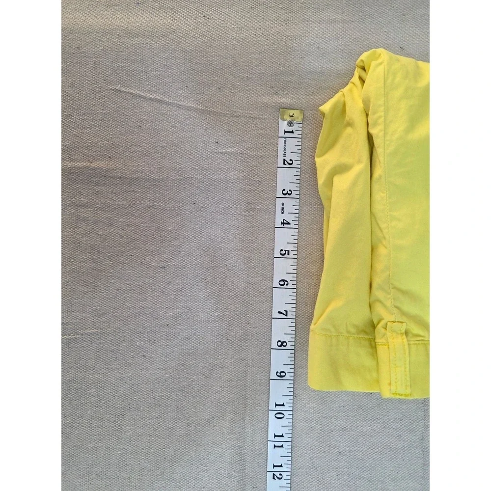 Polo Ralph Lauren Mens‎ Yellow Pima Cotton Blend Flat Front Chino Shorts Size 36